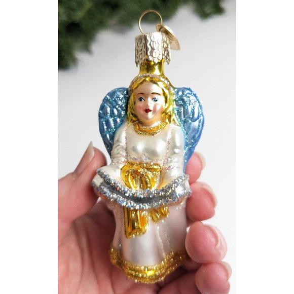 Glad Tiding Angel Old World Christmas Ornament - Picture 5 of 5